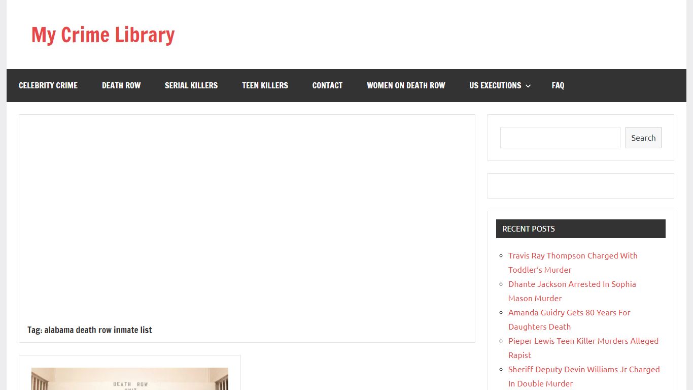 alabama death row inmate list | My Crime Library
